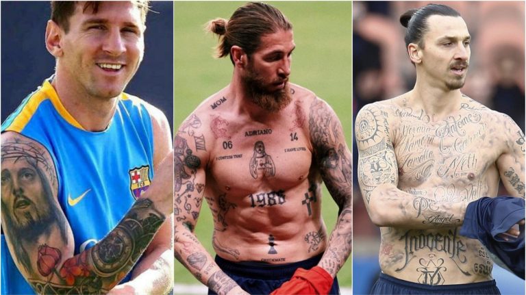 Dore abakinnyi b’umupira w’amaguru bafite tattoo zisobanuye byinshi ku buzima bwabo